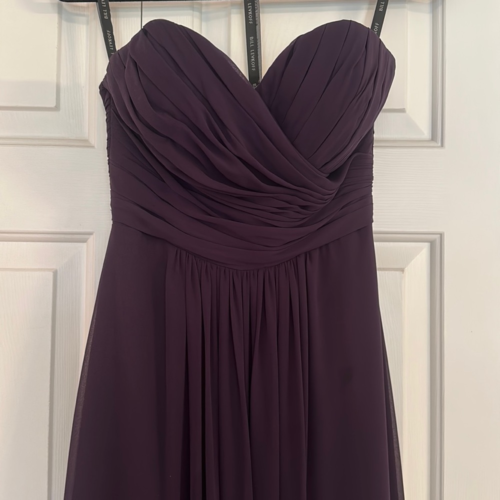 Bill Levkoff strapless gown